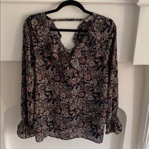 Floral long sleeve top